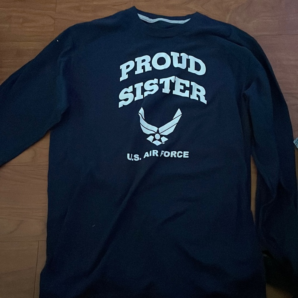 Medium “Proud Sister” Airforce shirt